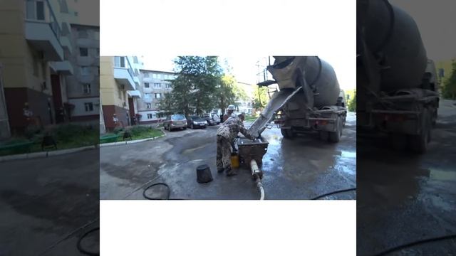 пескобетон подаем в высоту для мокрой стяжки смотреть онлайн
