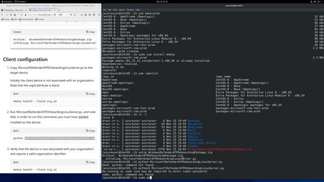 Deploy Microsoft Defender for Endpoint for Linux! смотреть онлайн