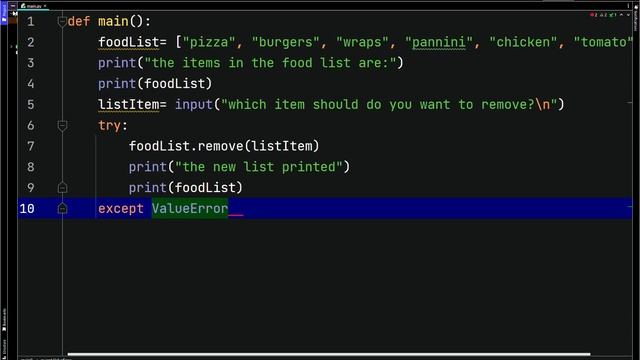 Python remove Method смотреть онлайн
