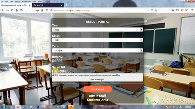Result Checking Portal developed and built by Cjtek Web Services, using Php, MysQLi, and jQuery смотреть онлайн