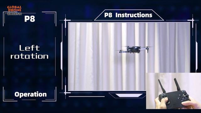 Global Drone P8 Drone Operation Tutorial смотреть онлайн