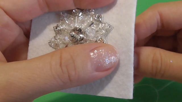 Брошь "Снежинка" из бисера своими руками / мастер-класс. Часть 2 | Brooch ❄ Snowflake ❄ Part 2 смотреть онлайн