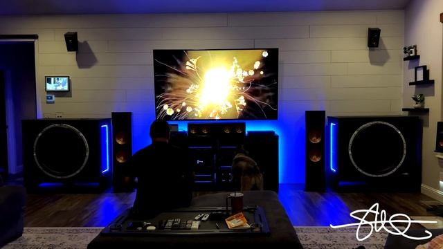 Amazing Home Audio System! Dolby Atmos 9.2.4 Surround Sound with 2 33" Subwoofers (What it's like) смотреть онлайн