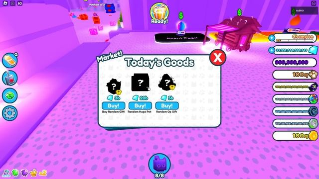 РАНДОМНЫЕ ХУГИ В PET SIMULATOR X В РОБЛОКС?! ROBLOX смотреть онлайн