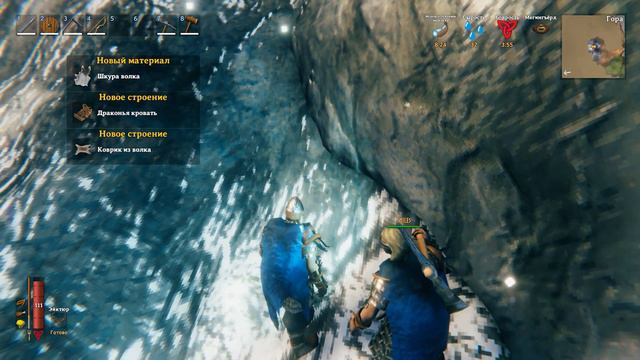 ВСТРЕТИЛИ ВОЛКОВ, И КАМЕННОГО ГОЛЕМА В ГОРАХ, ЧУТЬ НЕ ОТГРЕБЛИ ОТ НИХ!!! (VALHEIM, ВАЛЬХЕЙМ) смотреть онлайн
