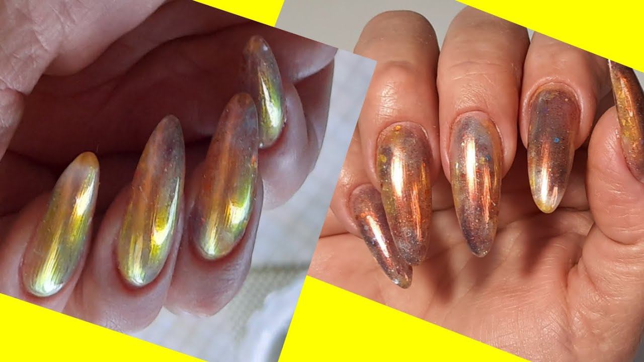 *584*Коррекция цветными гелями Гелевых типс на Верхние формы!Моделирование без опила! смотреть онлайн