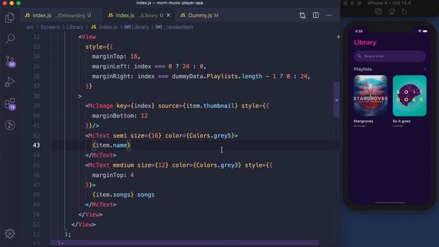 Music Player App UI with React Native смотреть онлайн
