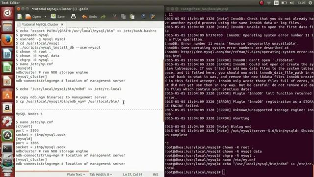 Tutorial MySql Cluster смотреть онлайн