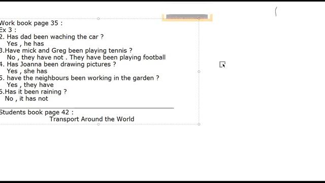 Present perfect exercises + reading ( Transport around the world ) смотреть онлайн