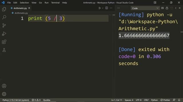 Arithmetic Operators in Python | Python Tutorial For Beginners | Python Programming смотреть онлайн
