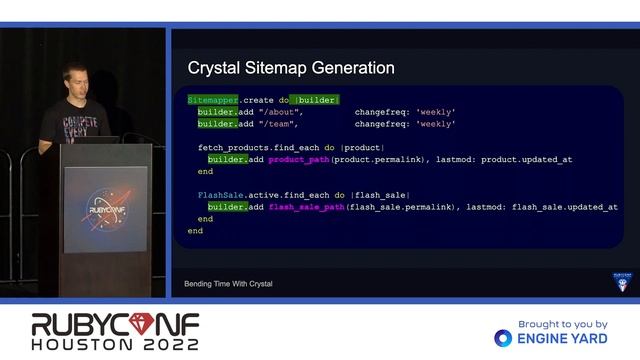 RubyConf 2022: Bending Time with Crystal: 6 hours to 15 minutes by Paul Hoffer смотреть онлайн