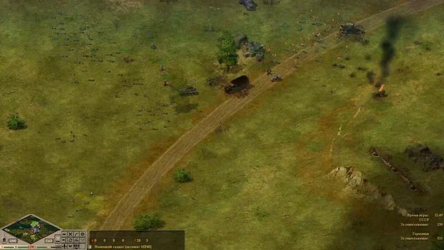 Blitzkrieg (mod GZM). Map "Nsk". Часть битвы. смотреть онлайн