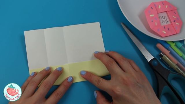 Origami Donut Tutorial - Easy Origami Donut & Paper Craft