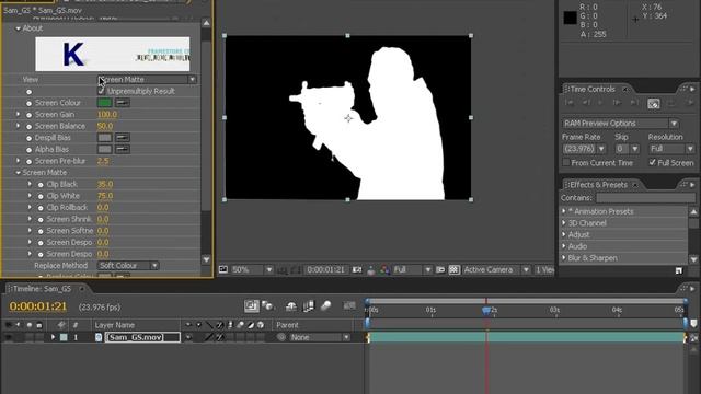 Video Copilot Lessons на русском | 06. Замена заднего фона смотреть онлайн