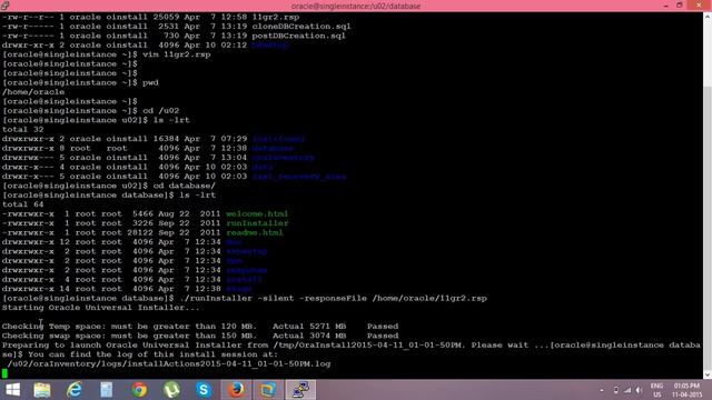 How To Install Oracle Database 11g In Silent Mode Using Response File On Linux By Subhajit Saha смотреть онлайн
