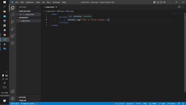 How to show output javascript | javascript tutorial bangla | how to run javascript code. смотреть онлайн