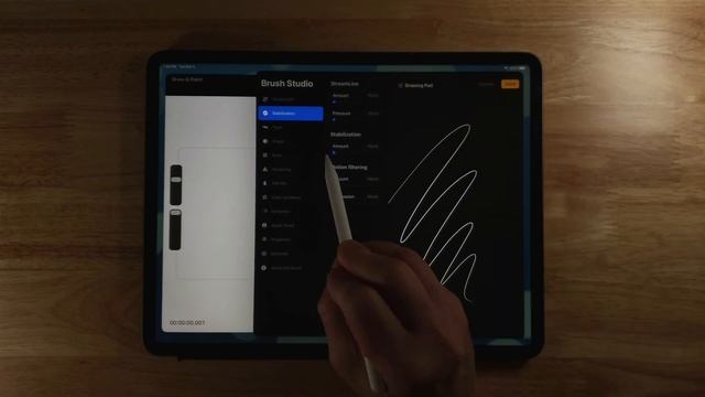 Learn Procreate Dreams – Beginner's Tip – Enable Brush Stabilization – Import Brushes From Procreat