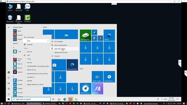 Cách đưa Icon biểu tượng Office Powerpoint word Excel 365 2019 ra Desktop màn hình máy tính смотреть онлайн