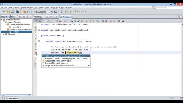 How to load and instantiate Java class dynamically using Java Reflection API ? смотреть онлайн