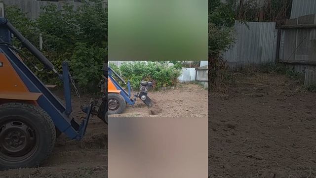 Фреза на минипогрузчик и немного работы смотреть онлайн