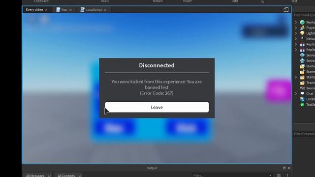 Roblox Studio Admin Panel System KICK AND BAN PEOPLE WITH DATA STORE! смотреть онлайн