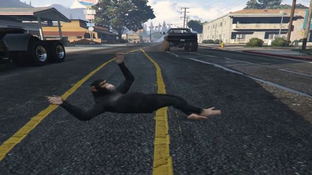 Полный угар: Обезьяна в GTA 5 смотреть онлайн