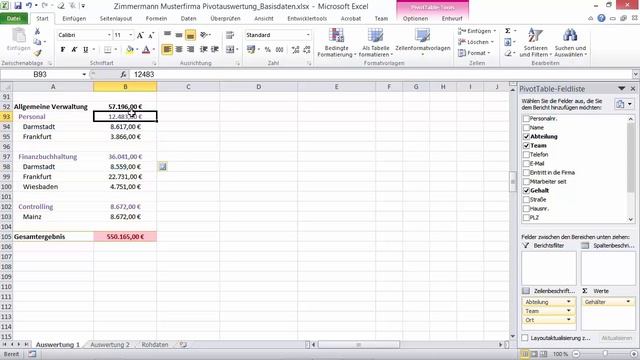 MS Excel Pivot-Komplettkurs: Modul 3.4 Formatierungen an Bedingungen knüpfen - carinko.com смотреть онлайн
