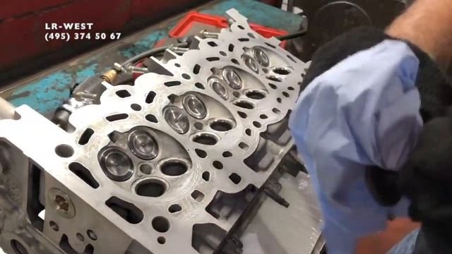 Ремонт головки блока цилиндров (ГБЦ) на Land Rover | Особенности процесса | LR WEST смотреть онлайн
