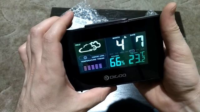 Электронные часы для дома Digoo DG-C3 с прогнозом погоды. Распаковка. смотреть онлайн