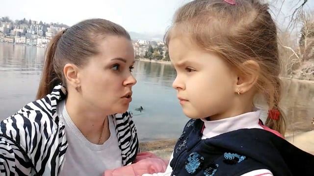 Колибри арт Аня с Катей в парке Чайни в Лугано Швейцария утки озеро детская площадка