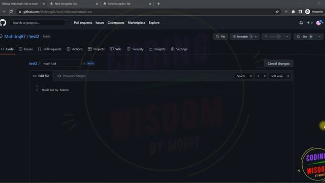 Git Pull conflict resolved | Git pull | git conflict : video 23 смотреть онлайн