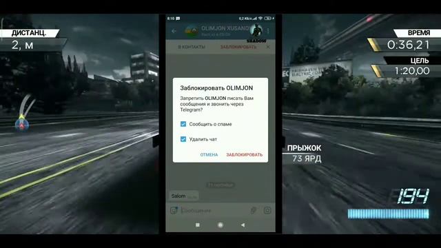 Telegramda Spam Berish