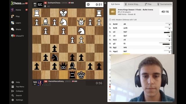 Levy does a DIRTY TRICK on Daniel Naroditsky! смотреть онлайн