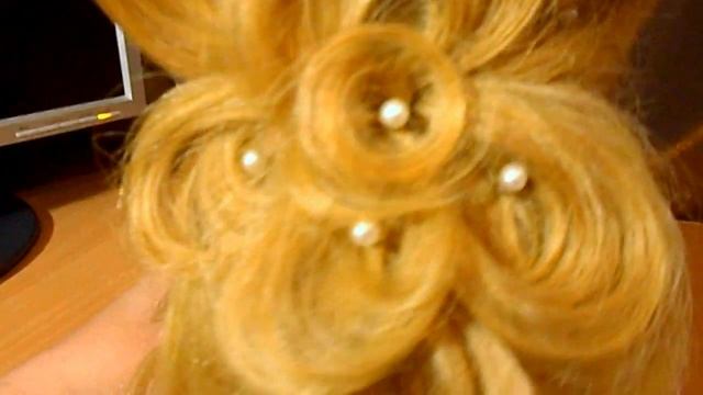 Свадебная причёска "Павлина" от VK "Золотые косы - Аша" смотреть онлайн