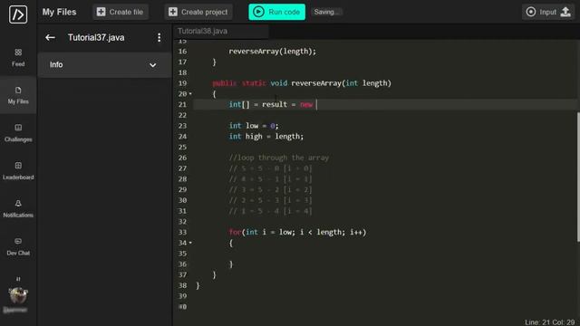 Java Programming Tutorial EP: 38 Reverse Array | Joshua's Programming смотреть онлайн