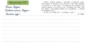 Упражнение 250 на странице 117. Русский язык 4 класс, часть 2.