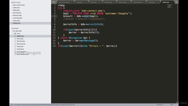 PHP PDO CRUD 0403 Deleting Records with PDO смотреть онлайн