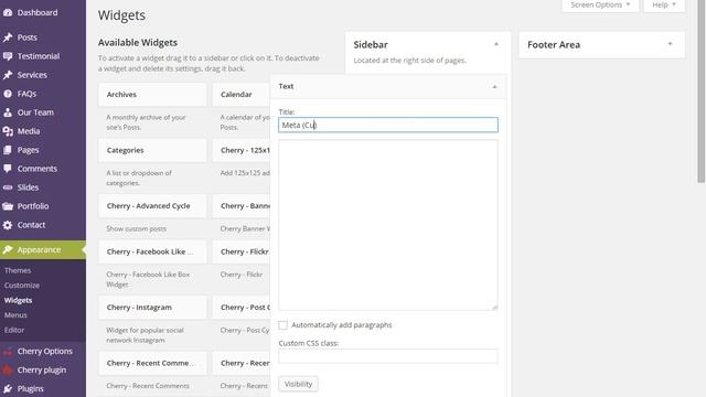 WordPress. How To Work With Meta Widget смотреть онлайн
