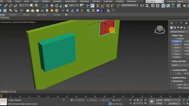 How to use ProBoolean for subtraction in 3ds max смотреть онлайн