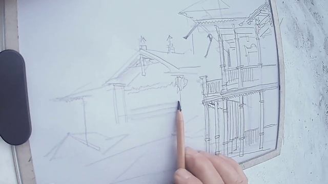 Городская зарисовка зимой Как, зачем и чем рисовать наброски на пленэре Темпоритм и стиль в графике смотреть онлайн