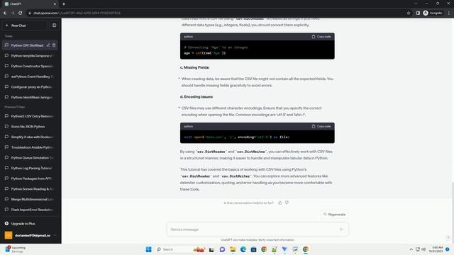 Python CSV DictReader Writer issues смотреть онлайн