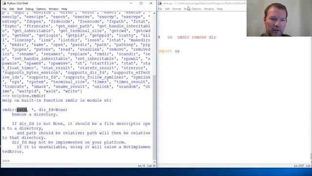 Python Basics Os Rmdir смотреть онлайн