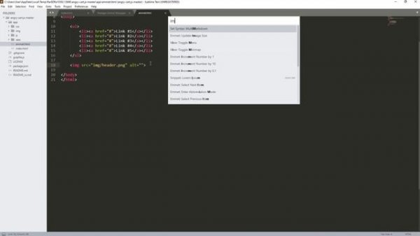 Быстрая настройка Sublime Text 3 для вёрстки сайтов: HTML|CSS|JS
