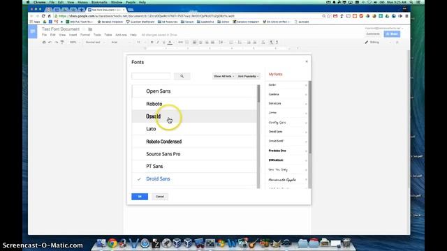 Adding New Fonts in Google Docs смотреть онлайн