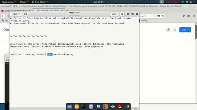 kali linux : The following signatures were invalid: EXPKEYSIG ED444FF07D8D0BF6 Kali Linux Repositor смотреть онлайн