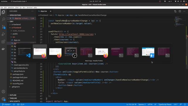 NestJS/React EP08 - สร้างฟอร์มสำหรับเพิ่ม course และการจัดการ state ใน component กับ value ในฟอร์ม смотреть онлайн