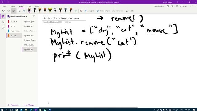 4.2 (ICT 10- 4th Qtr.)- Python Item Remove смотреть онлайн