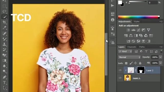 How to Add Patterns & Prints to Clothing in Photoshop l Put Any Design on a Shirt using Photoshop.. смотреть онлайн