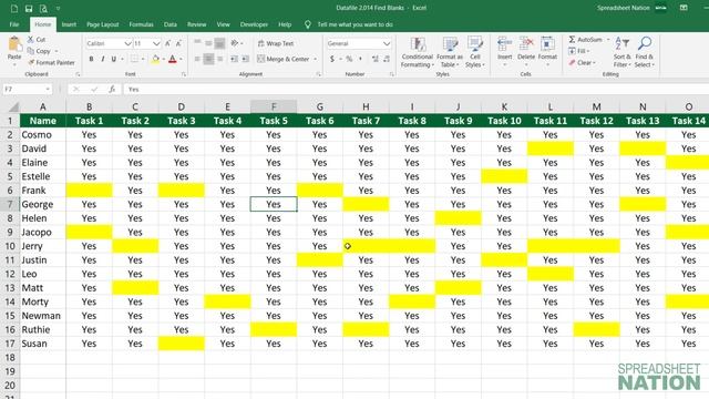Excel Find and Select Blanks смотреть онлайн