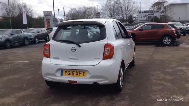 NISSAN MICRA ACENTA WHITE 2015 смотреть онлайн